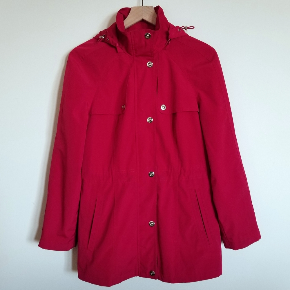 LONDON FOG RED RAIN JACKET